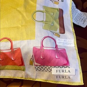 Furla Women's Pink and Green Satchel scarf